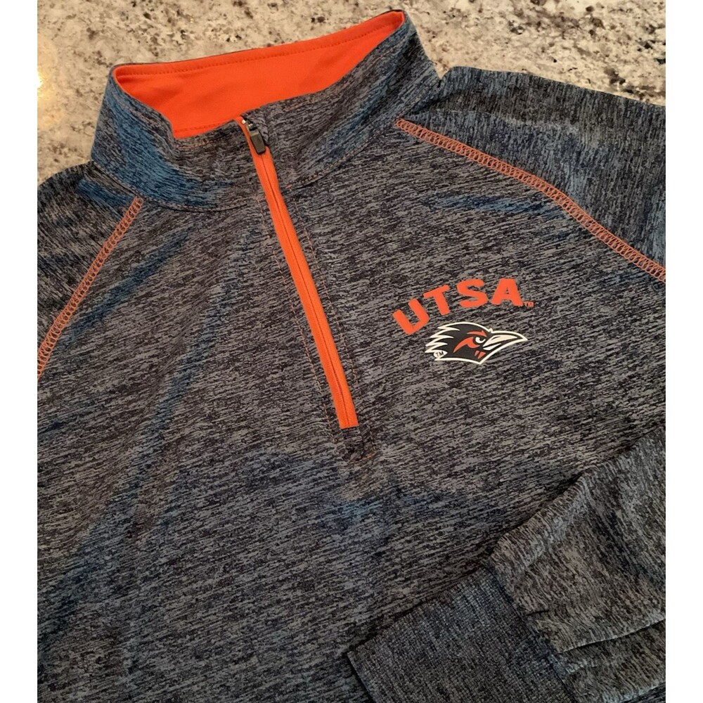 UTSA Roadrunners Shirt Womens Large Gray NCAA College Pullover Colosseum Top